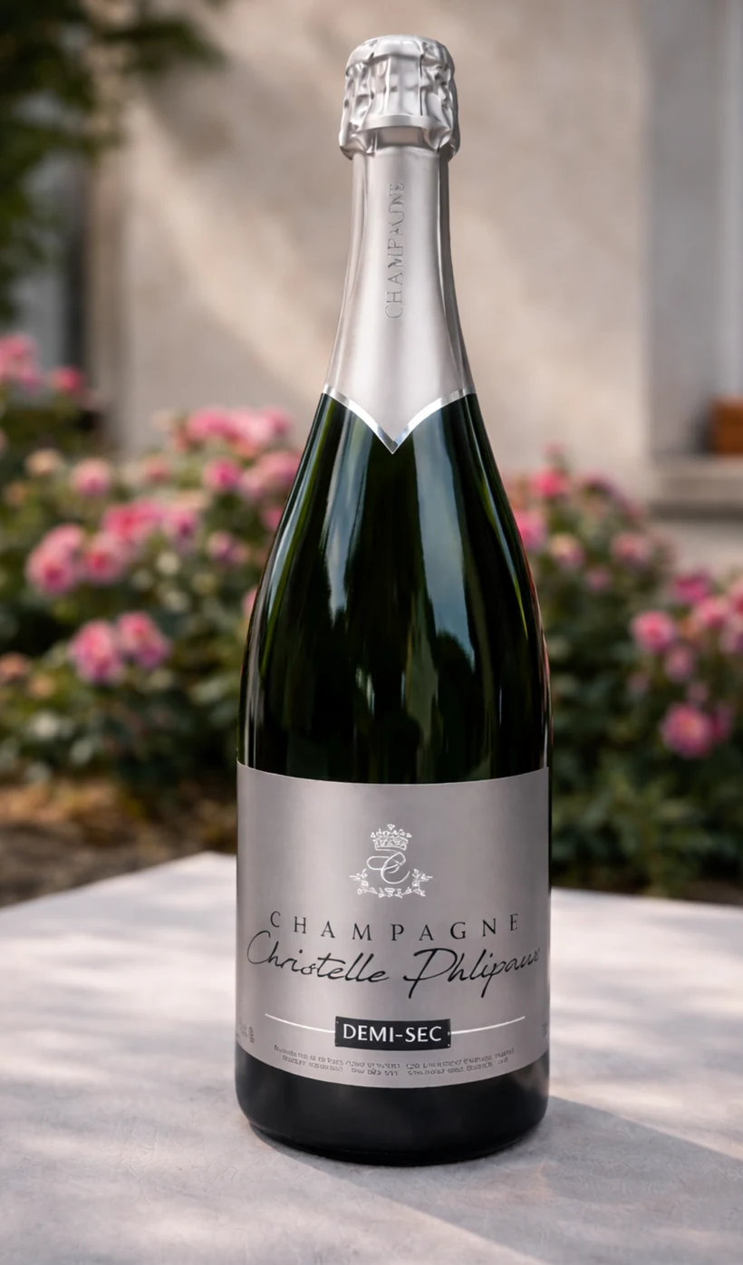 Bouteille de Champagne Demi-Sec