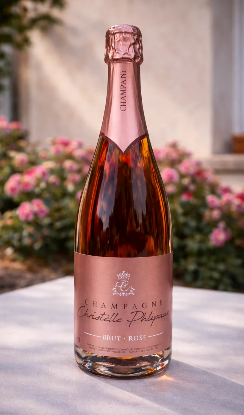 Bouteille de Champagne Brut Rosé